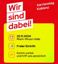 Career Day Koblenz November 2024 – we will be there!